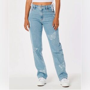 Hollister Butterfly Y2K Style Jeans